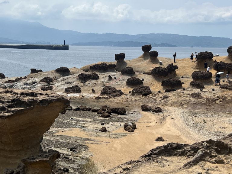 Yehliu rock formations during Taiwan trip