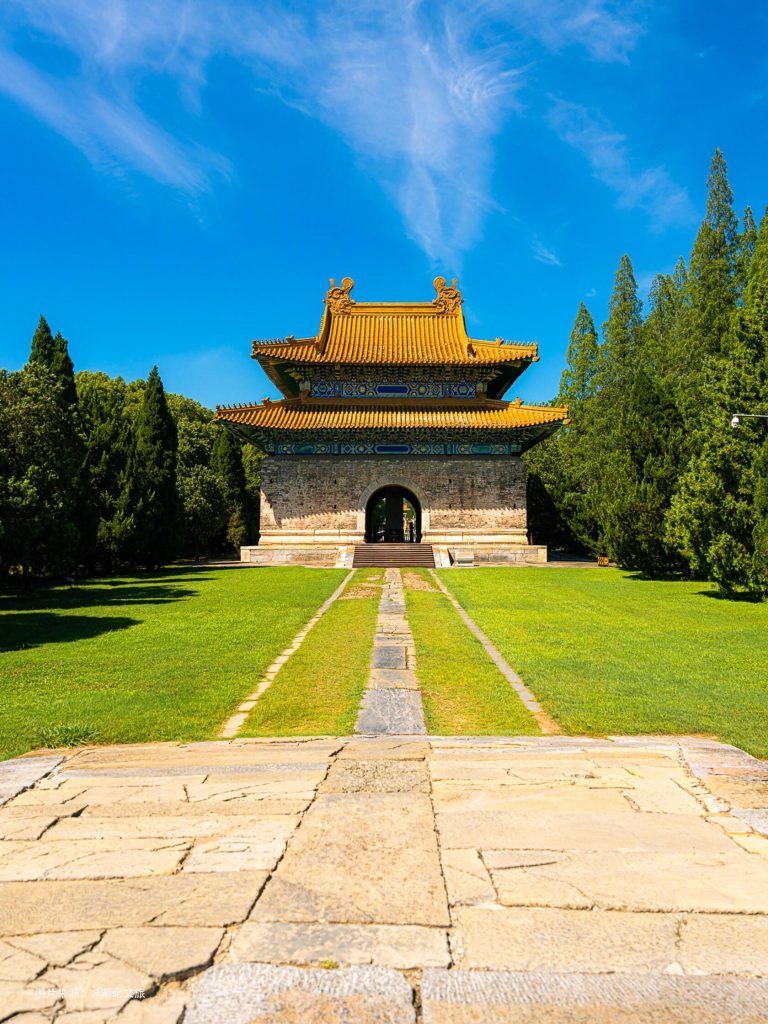 The majestic main hall of Mingxian Mausoleum, a key site on this Hubei historical journey.
